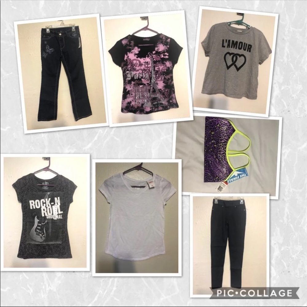 Girls  Bundle clothes  Justice Etc.